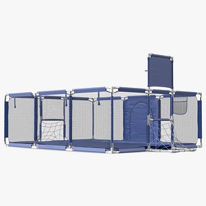 Blue Baby Playpen model