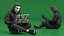 Hacker in Anonymous Mask Sitting Pose