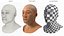 Feudal Japanese Man Head with Neutral Expression