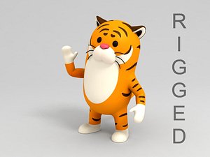 Rigged Tiger Character