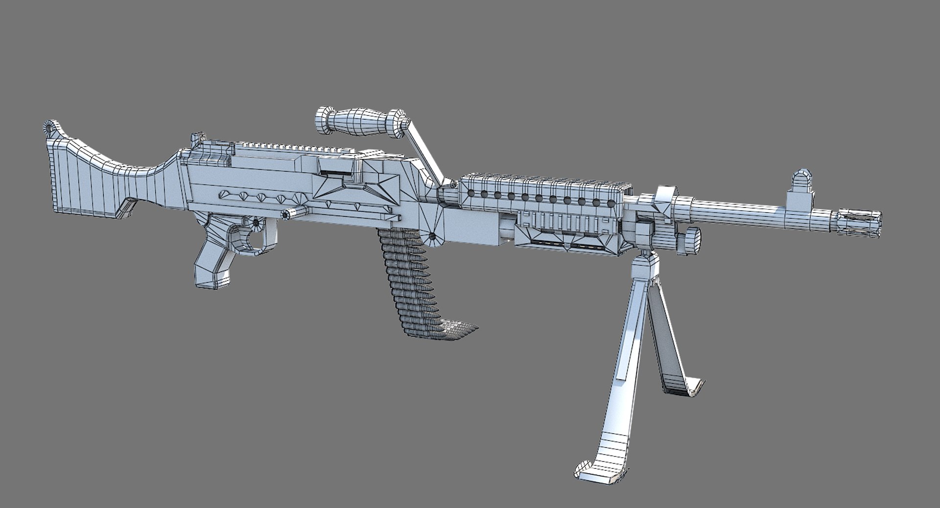 3D Ready M240 Machine - TurboSquid 1294270