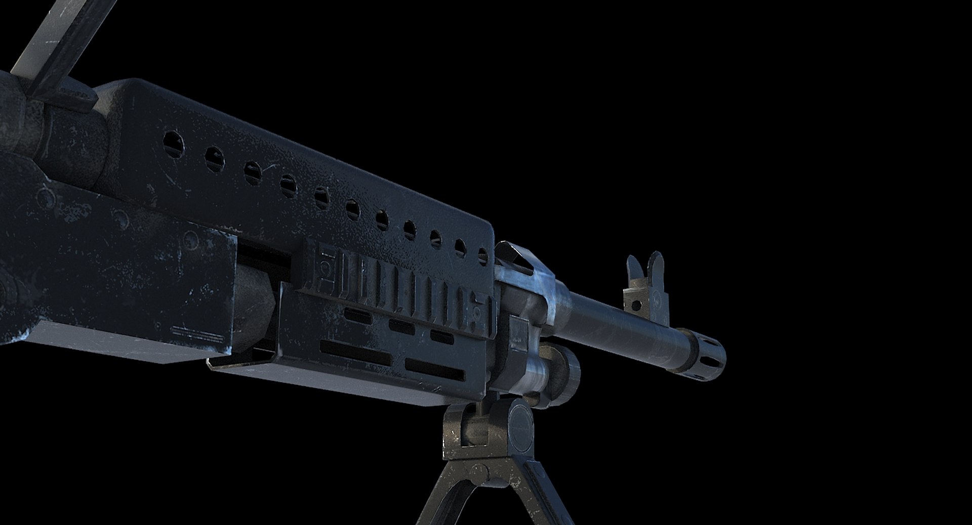 3D Ready M240 Machine - TurboSquid 1294270