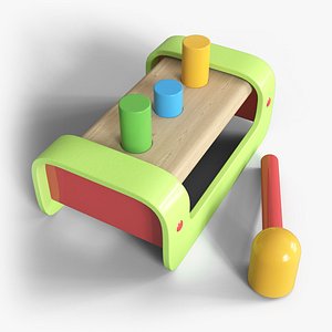 3D Pound A Peg Toy model