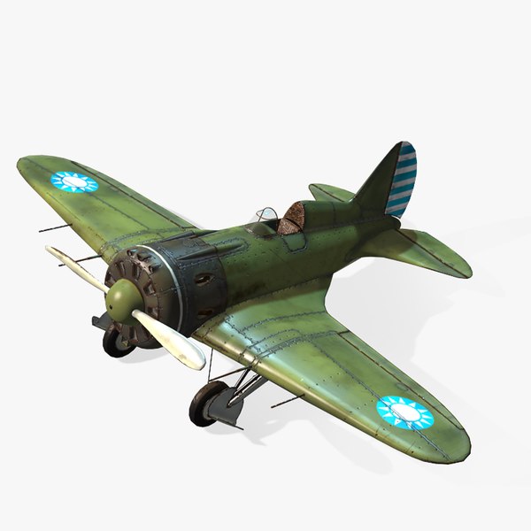 aircraft polikarpov i-16 real-time 3d model