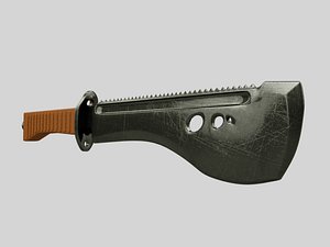 3d knife machete