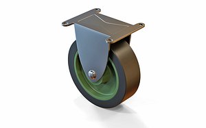3D caster wheel model