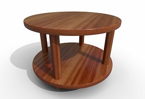 3D Round Coffee Table model