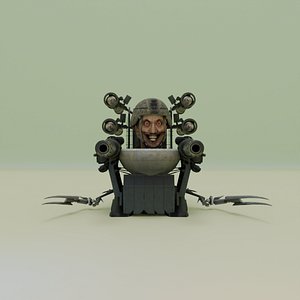 rocket laser claw skibidi toilet 3D model