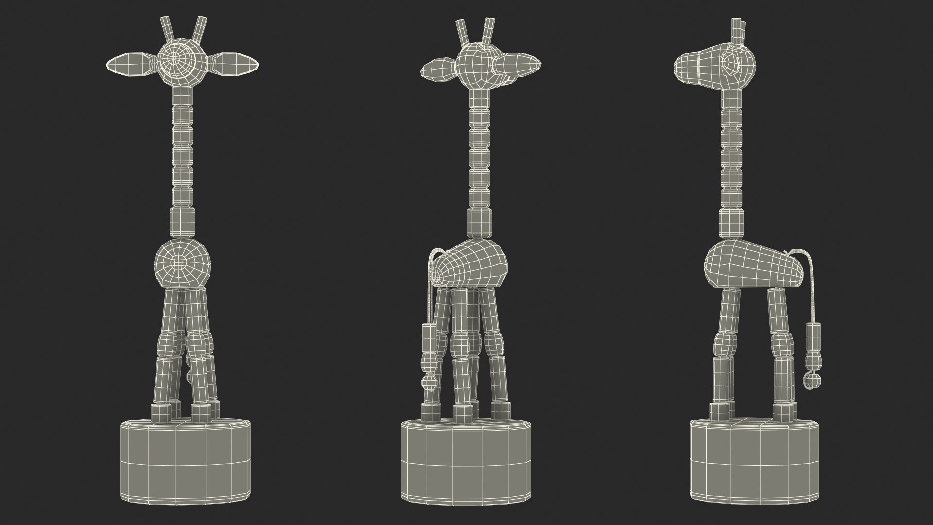 3D Giraffe Push Puppet Toy Rigged For Cinema 4D - TurboSquid 2018540