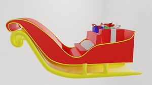 Christmas sleigh of Santa Claus