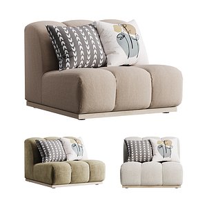 Marlow Performance Boucle Armless Sofa model