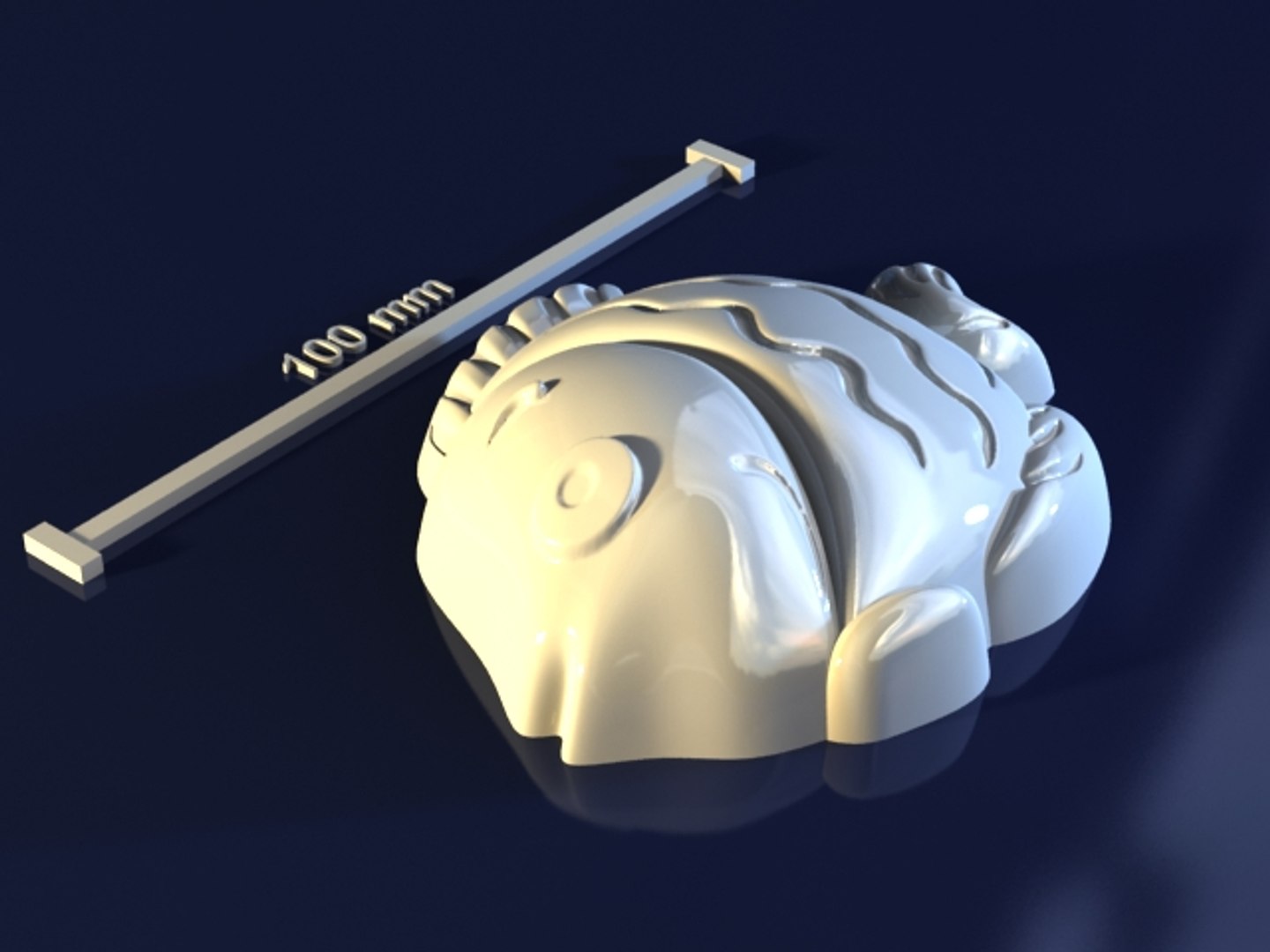 3d Model Fish Mold Hand
