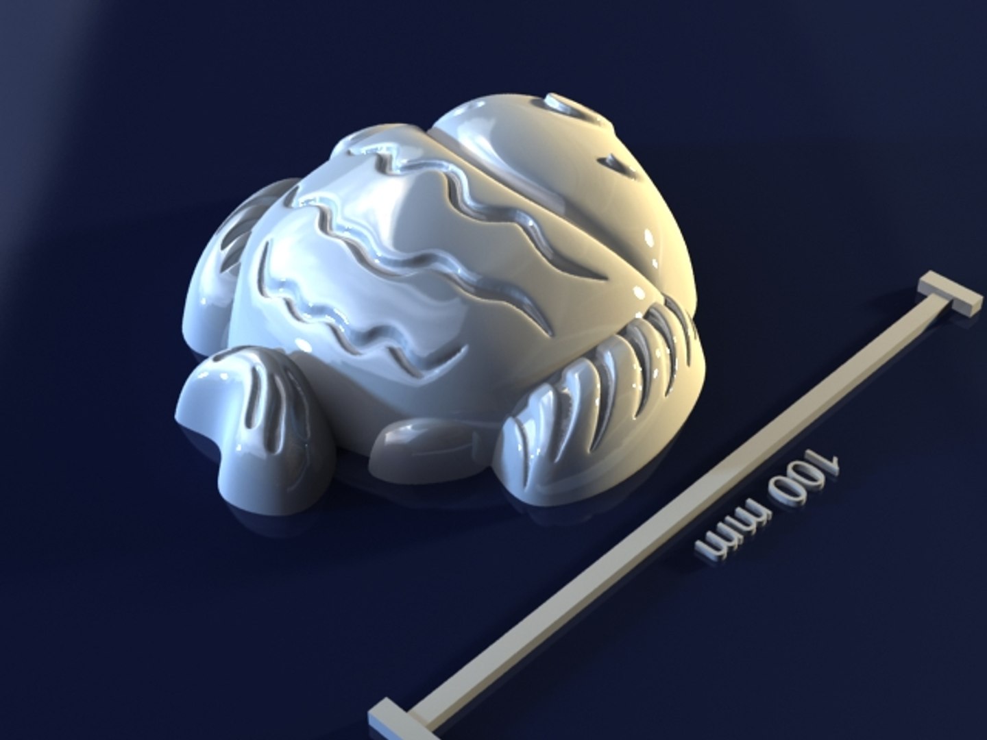 3d Model Fish Mold Hand
