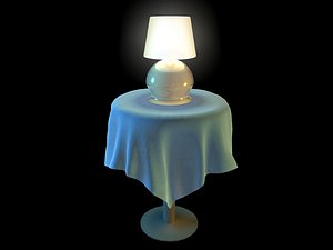 Lamp and Table