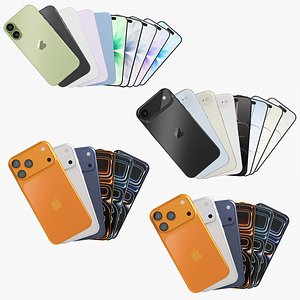 Apple iPhone 17 Family Collection 3D model