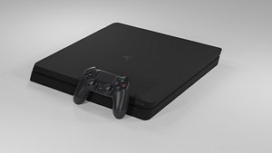 Sony Playstation 4 Low Poly Free 3D model