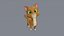 Rigged Cartoon Cat Character  Game Ready Low Poly