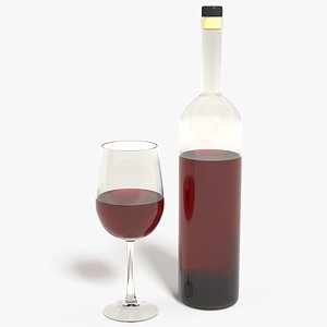 glass bottle 3d 3ds