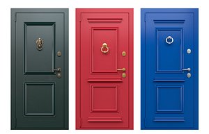 3D Metall door set model