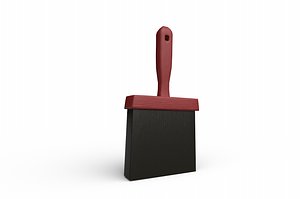 block paint brush 3D model