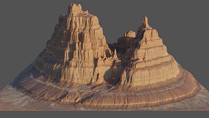 3D model 8K Detailed Cliff Landscape