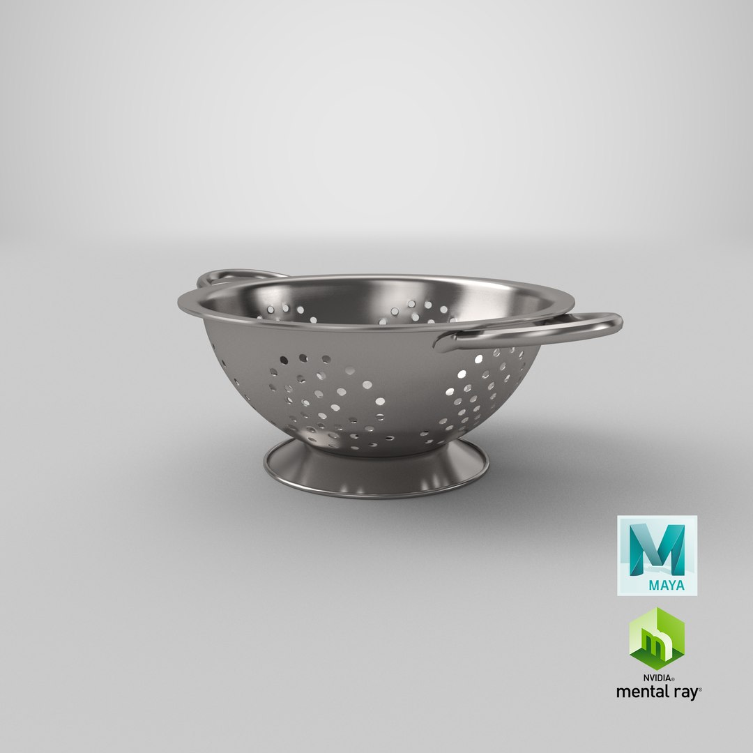 colander stainless steel 3D model https://p.turbosquid.com/ts-thumb/yv/KzdlOh/PeExHLhq/stemcell_maya_mental_ray_render/png/1560442278/1920x1080/fit_q87/39fe07ab3e3f779fc8c940f117b0c0f1927fb1ae/stemcell_maya_mental_ray_render.jpg