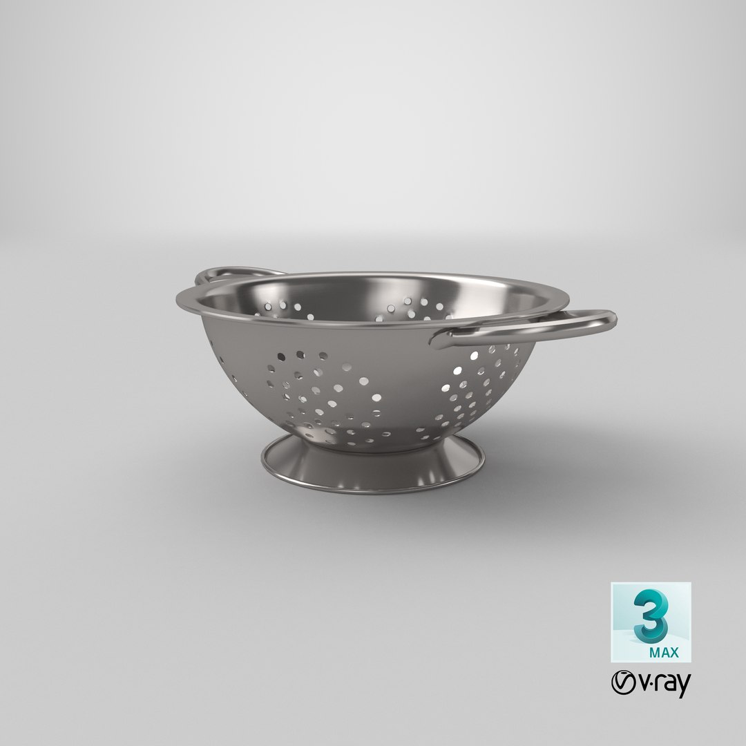 colander stainless steel 3D model https://p.turbosquid.com/ts-thumb/yv/KzdlOh/rBW5s5QD/stemcell_max_vray_render/png/1560442284/1920x1080/fit_q87/8c3a43f6a203448b6ddad7fc7ab000509bb7cced/stemcell_max_vray_render.jpg