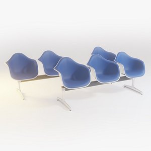 3D Airport Seatings Chairs - 005