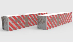 Concrete Barricade 3D model