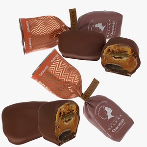 3D Helena Chocoteja ORANGE Chocolate model