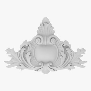 3D Cartouche Ornament 035