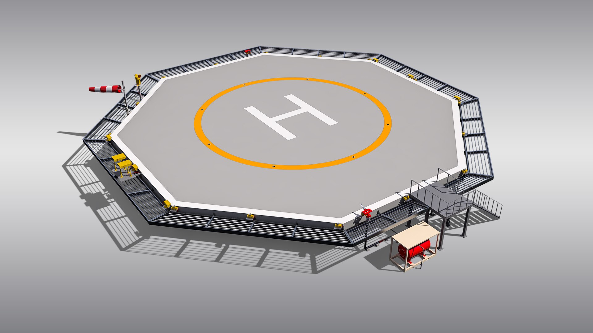 3D Heliports Collection 1 Model - TurboSquid 2162518