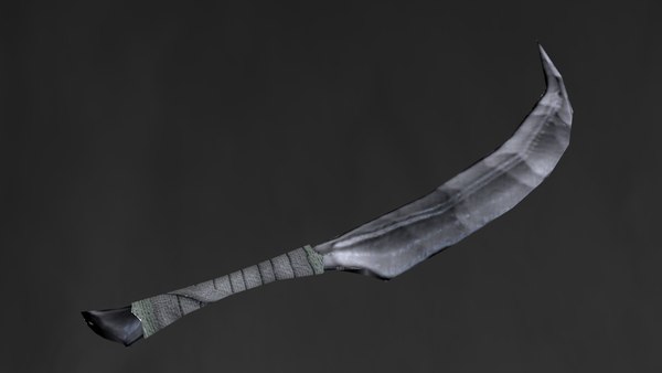 3d model of low-poly dagger