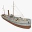 steamships ship 3d obj