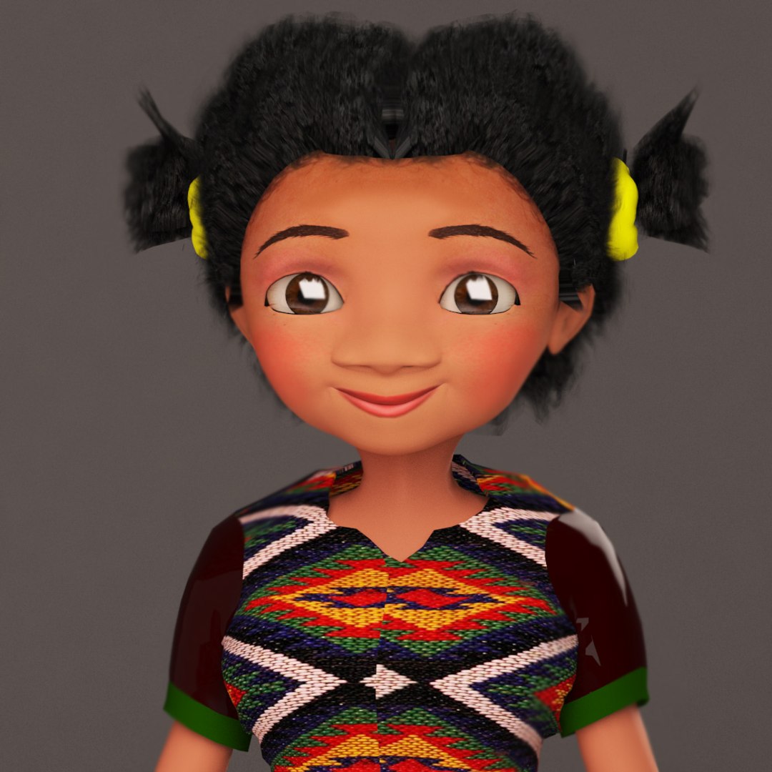 3D cartoon rigged facial model - TurboSquid 1224135