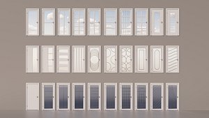 Glass Door Design 1-30 3D model