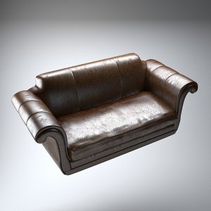 Regency Leather Sofa