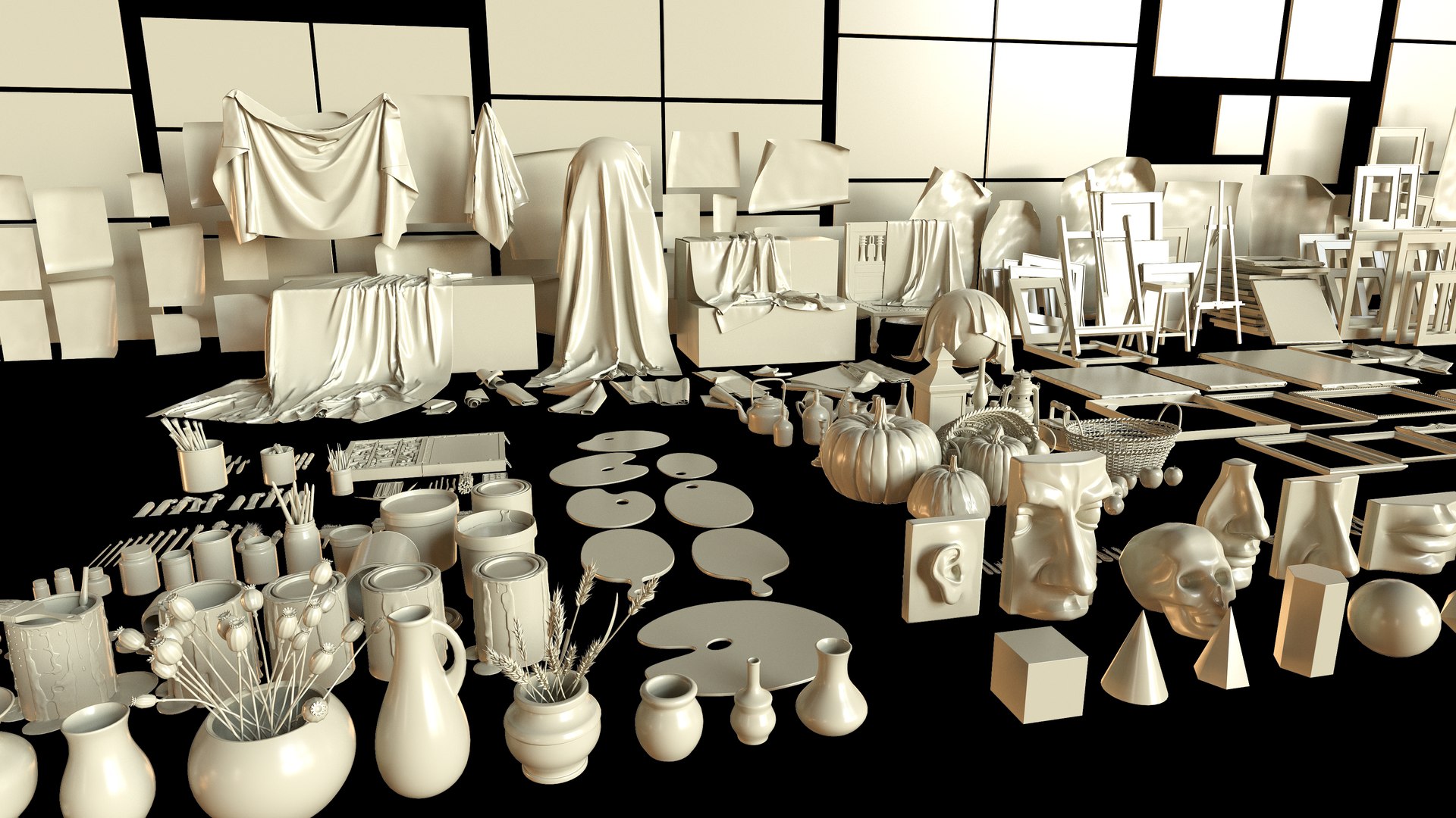 Artist Studio Pack 400 3D model https://p.turbosquid.com/ts-thumb/yv/mNYTUd/Dr/artiststudiopack40013/jpg/1753519536/1920x1080/fit_q87/3723b570a717bf9e999ae19dec6de6f4b7dc96ed/artiststudiopack40013.jpg
