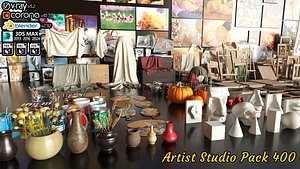 Artist Studio Pack 400 3D model