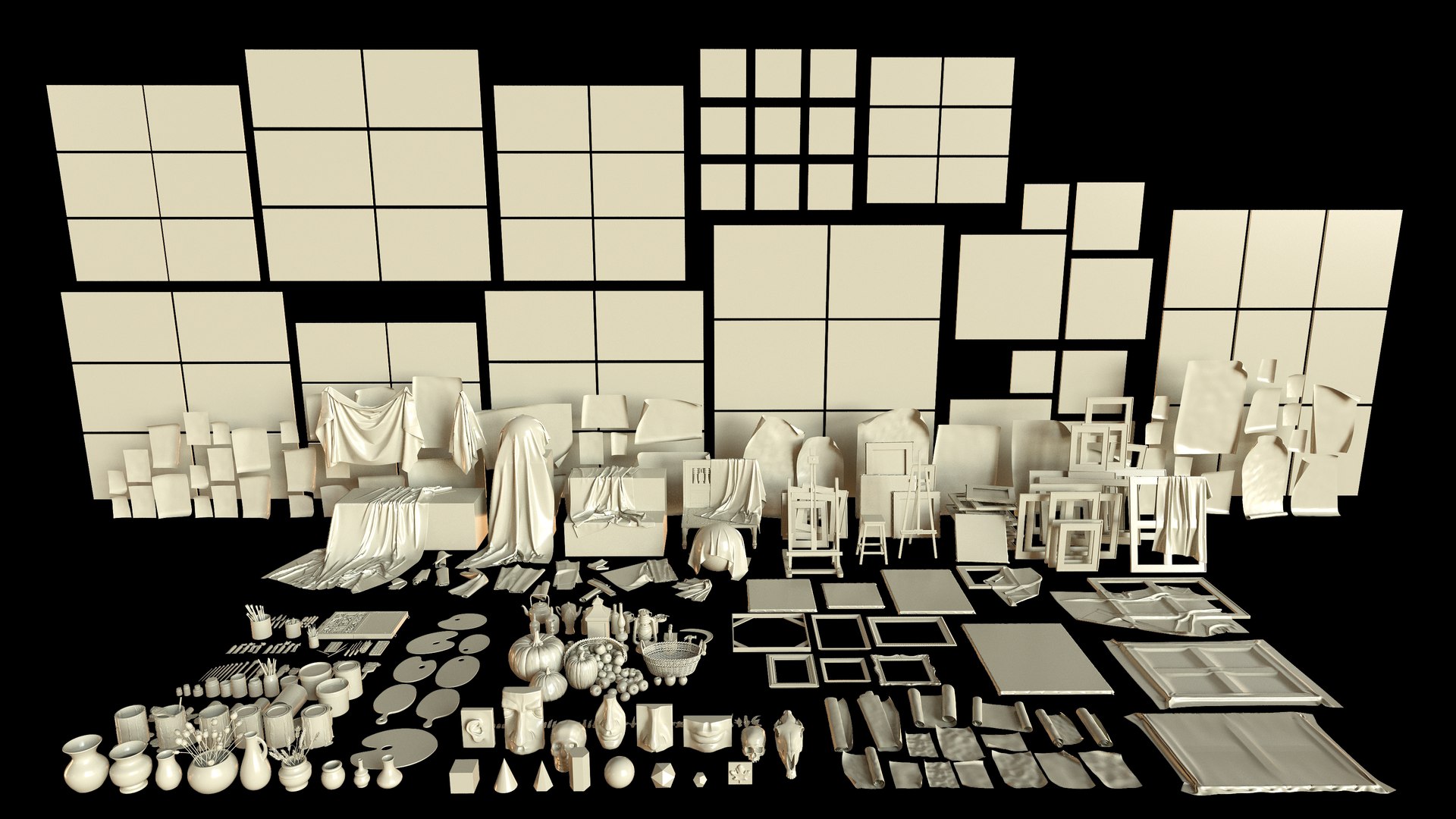 Artist Studio Pack 400 3D model https://p.turbosquid.com/ts-thumb/yv/mNYTUd/wD/artiststudiopack4008/jpg/1753519484/1920x1080/fit_q87/47bab1e4459b53836baa7f1f773818c83b75be69/artiststudiopack4008.jpg