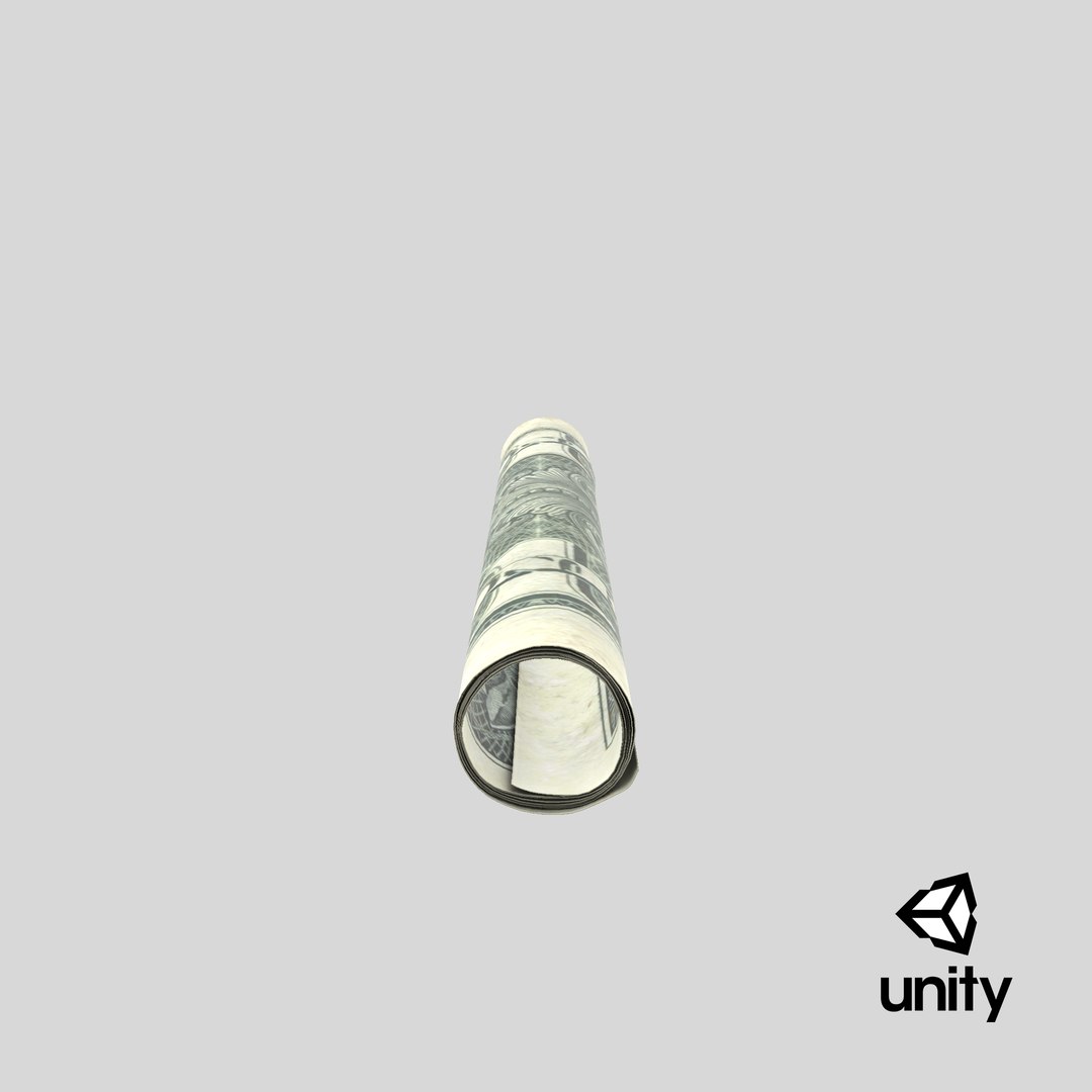 single tightly rolled dollar 3D model https://p.turbosquid.com/ts-thumb/yv/oFlMfo/OJv60Cc4/unity_capture/png/1522119752/1920x1080/fit_q87/a8f794dc7be86f84beaf62c58104f33c8554ddbd/unity_capture.jpg
