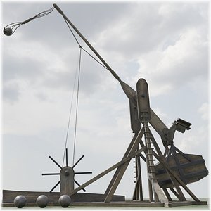 3D model Trebuchet