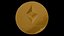 Moeda Ethereum de baixo polígono