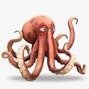 3D Cartoon Octopus