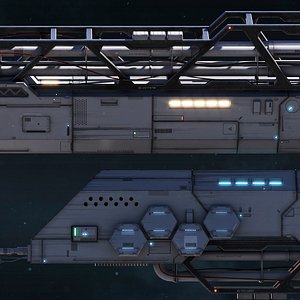 3D model Sci-Fi Building 005 Industry-PBR