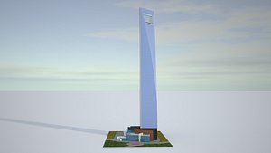 realistic shanghai world financial 3D model