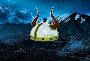 vikings helmet 3D