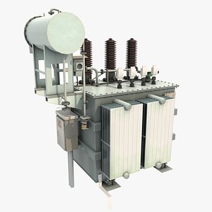 3D Power Transformer For Distribution Station 2 model