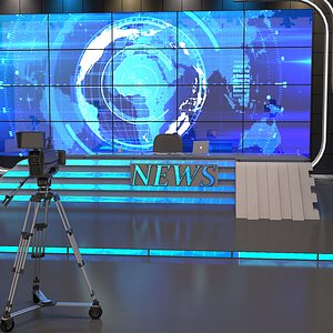 3D model tv studio camera