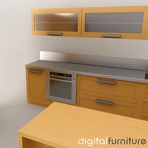 3d model kitchen